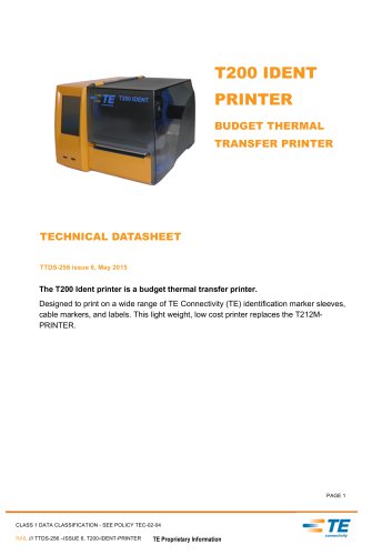 T200 IDENT PRINTER