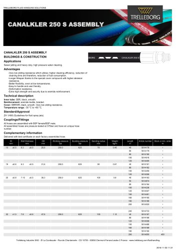 CANALKLER 250 S ASSEMBLY