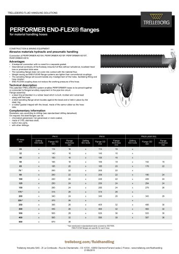 PERFORMER END-FLEX® flanges