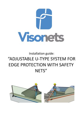 Installation guide: “ADJUSTABLE U TYPE SYSTEM FOR EDGE PROTECTION WITH SAFETY NETS”