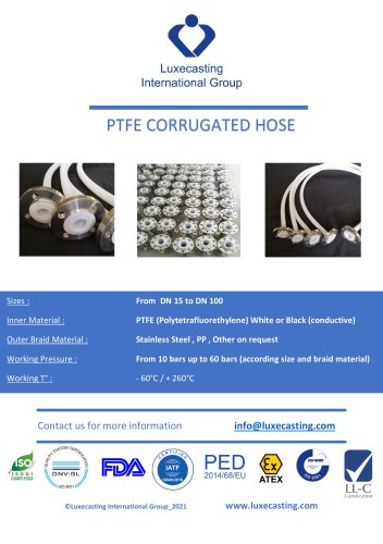 PTFE CORRUGATED HOSE