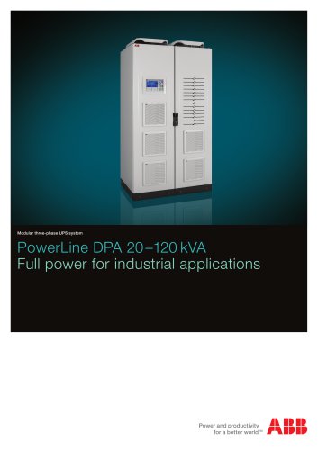 PowerLine DPA 20-120 kVA, Full power for industrial applications