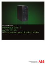 PowerValue 31/11 T, UPS monofase per applicazioni critiche - 1