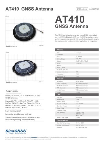 AT410 GNSS Antenna