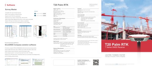 T20 Palm GNSS Receiver