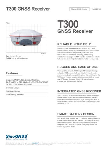 T300 GNSS Receiver_K8