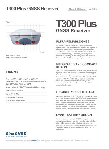 T300 Plus GNSS Receiver