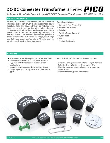 Series DC-DC Converter Transformers