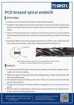 PCD brazed spiral endmill