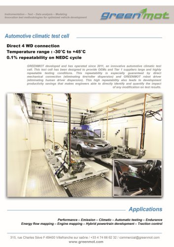 Automotive climatic test cell