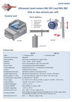 Ultrasonic level meters MU 99 S and MU 99C