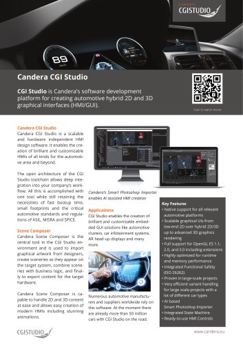 Candera CGI Studio - Factsheet