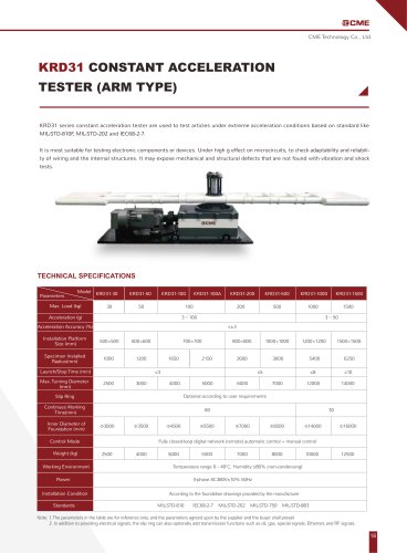 KRD31 Constant Acceleration Tester Acceleration Testing Machine