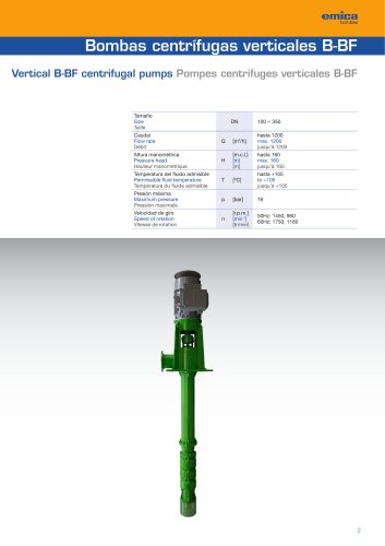 B - Vertical suspended centrifugal pump