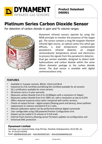 Platinum Series Carbon Dioxide Sensor