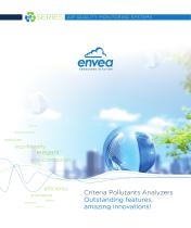 AQMS e-Series gas analyzers - ecodesigned pollution monitors