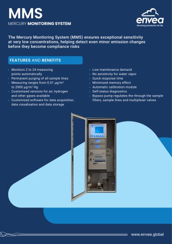 MMS Mercury Monitoring System - Air-quality & Process