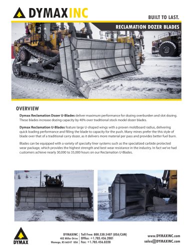 RECLAMATION DOZER BLADES