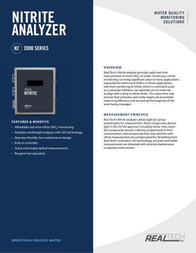 NITRITE ANALYZER N2 2000 SERIES