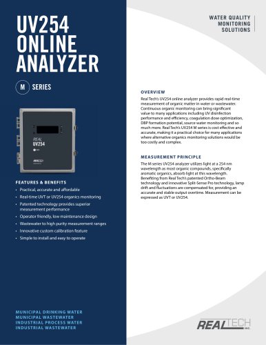 UV254 SOLUTIONS ONLINE ANALYZER