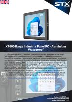 UK X7600 Industrial Panel PC Aluminium Waterproof