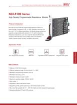 NXI-5100 series Data Sheet programmable resistance module