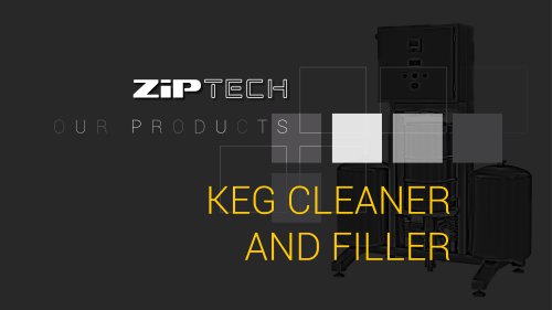 ZIP KEG cleaning and filling machines