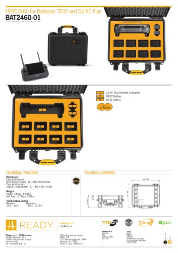 HPRC2460 for Batteries TB30 and DJI RC Plus