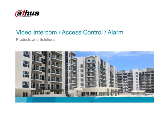 Video Intercom / Access Control / Alarm