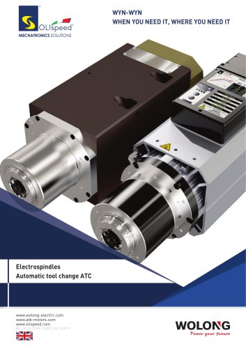 Electrospindles Automatic tool change ATC