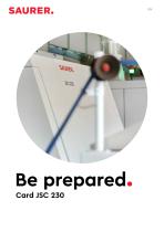 Be prepared. Card JSC 230