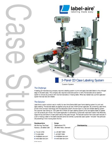 3-Panel CD Case Labeling System