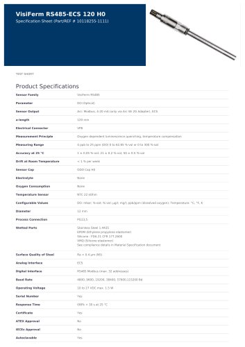 VisiFerm RS485-ECS 120 H0