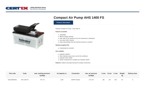 AHS 1400 FS