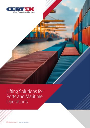 Ports and Maritime Operations Brochure
