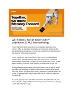 Why KIOXIA’s TLC 3D BiCS FLASH™ outperforms 2D MLC flash technology