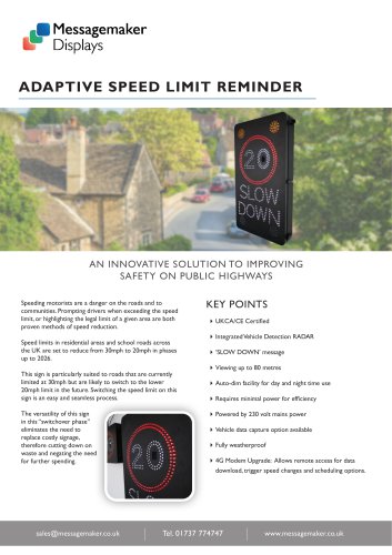 ADAPTIVE SPEED LIMIT REMINDER