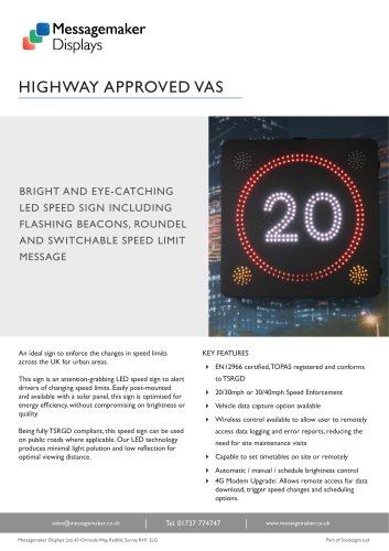 HIGHWAY APPROVED VAS