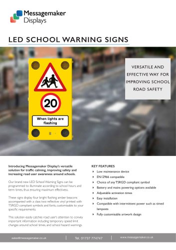 LED SCHOOL WARNING SIGNS