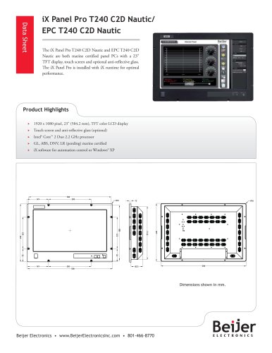 iX Panel Pro / EPC T240 C2D Nautic