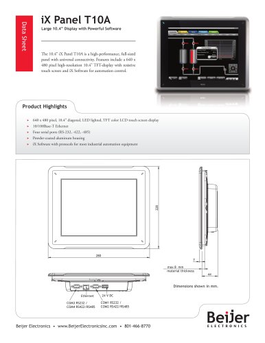 iX Panel T10A Operator Terminal