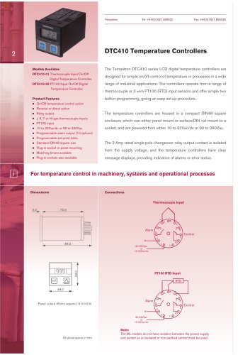 DTC410 Temperature Controllers