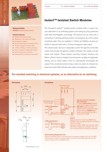 Isolex7 Isolated Switch Modules