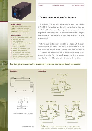 TC4800 Temperature Controllers