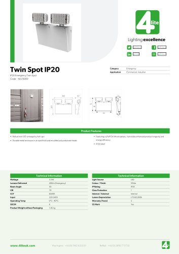Twin Spot IP20