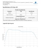 MemsFrontier 8-14um AR Infrared Filter