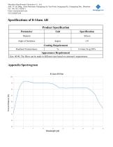 MemsFrontier 8-14um AR Infrared Filter