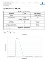 MemsFrontier LWP 7700 Infrared Filter