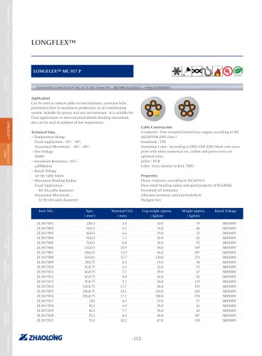 zhaolong LONGFLEX® MC 817 P