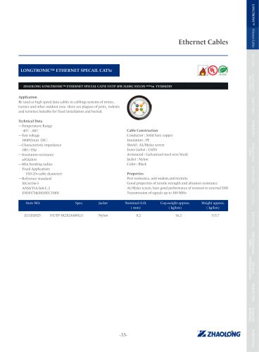 zhaolong LONGTRONIC® ETHERNET SPECAIL CAT5e